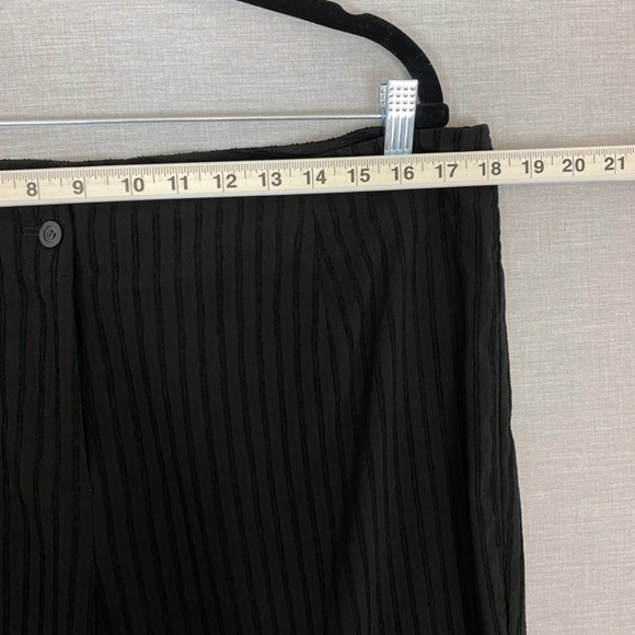 J Jill Stretch Pants Womens 18 Raised Stripe High Rise Loose Fit Straight Leg - Picture 10 of 13